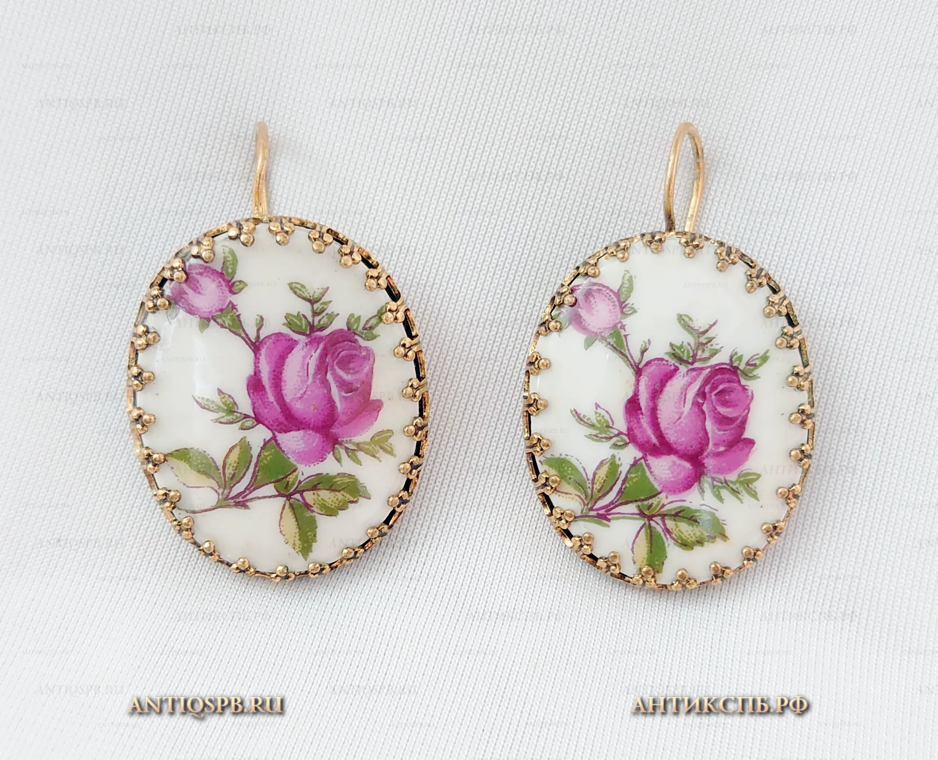 Серьги "Розы". Кон. ХХ века. №22303