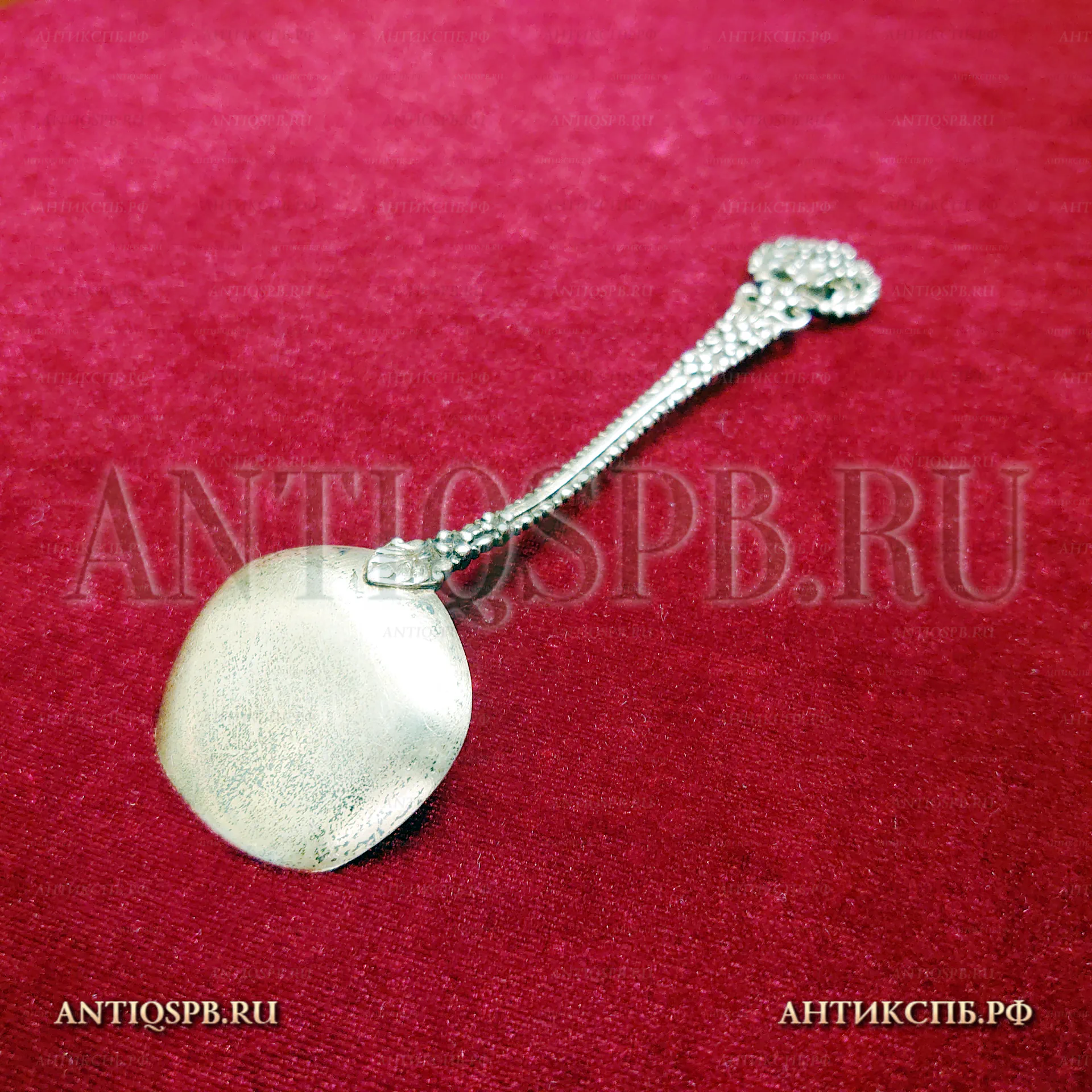 Ложечка серебряная старинная для сахара. Перв. пол. ХХ в. №33796 