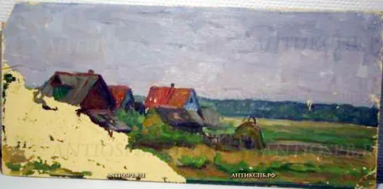 Картина "Деревня". №12453 