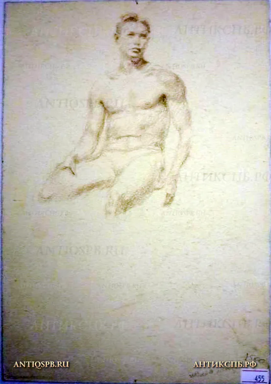 Рисунок "Натурщик". Художник: Поляков Александр Иванович. №1296