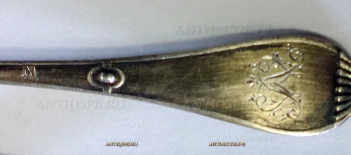 Ложки кофейные старинные "Путти". Европа. Нач. ХХ века. №13470
