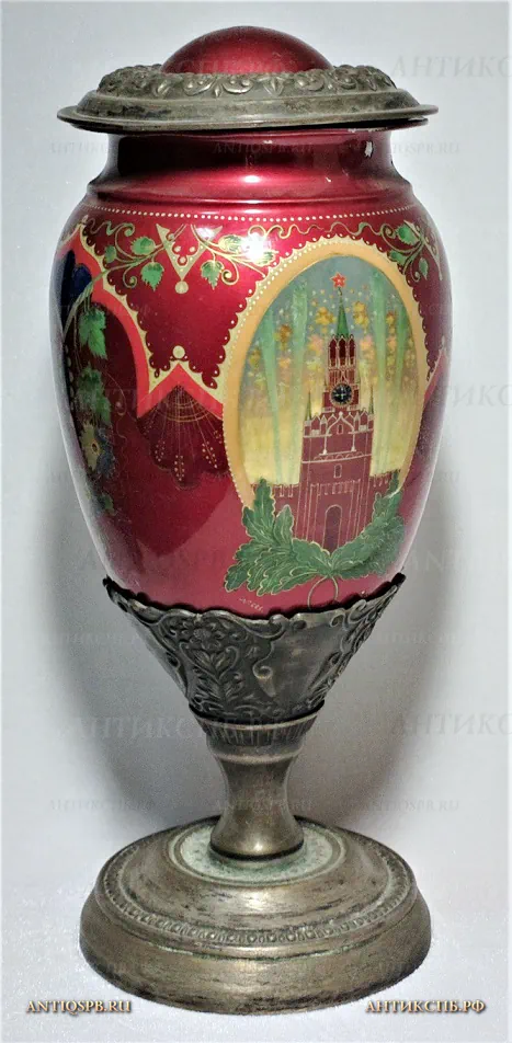 Кубок призовой "Спасская башня". Палех. №665. Баранов. 1956 год. СССР. №13630