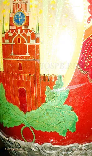 Кубок призовой "Спасская башня". Палех. №665. Баранов. 1956 год. СССР. №13630