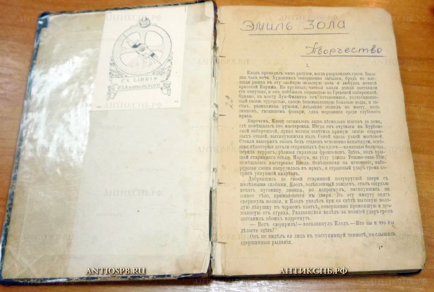 14057.26. Книга Эмиль Золя без титульного листа