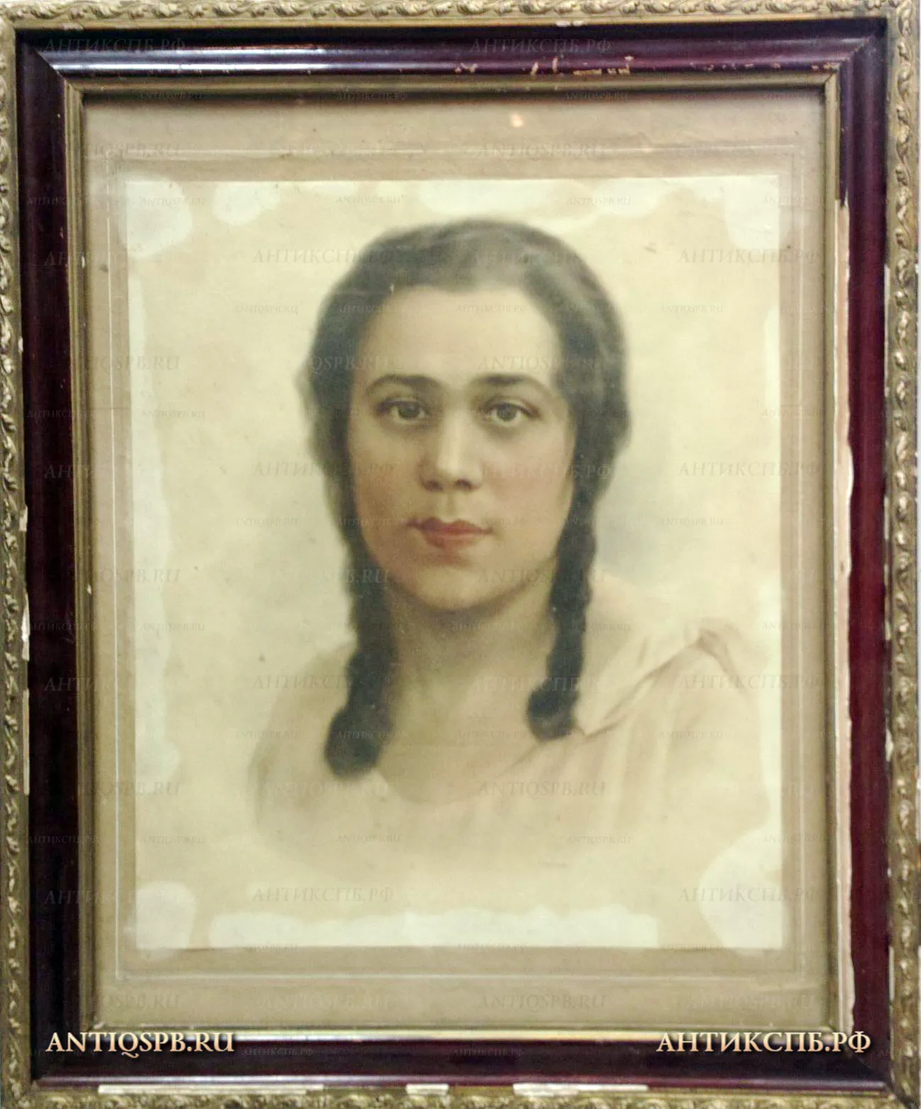 17625. Картина "Портрет девушки". 