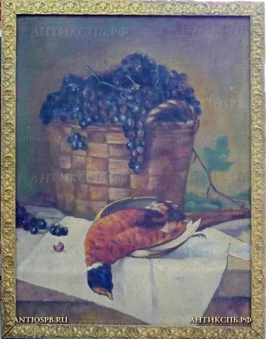 2358. Картина "Натюрморт". Холст, масло. Перв. пол. ХХ в.