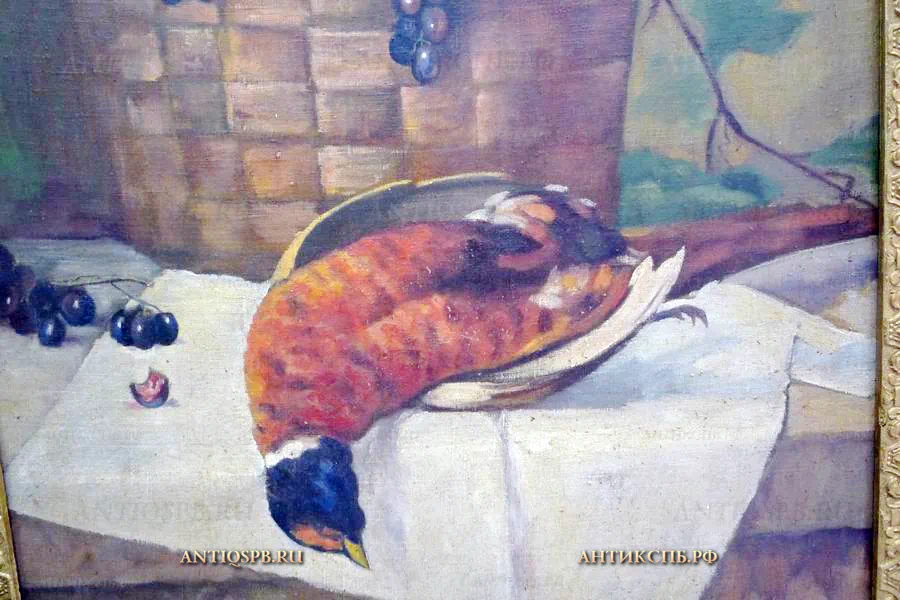 2358. Картина "Натюрморт". Холст, масло. Перв. пол. ХХ в.